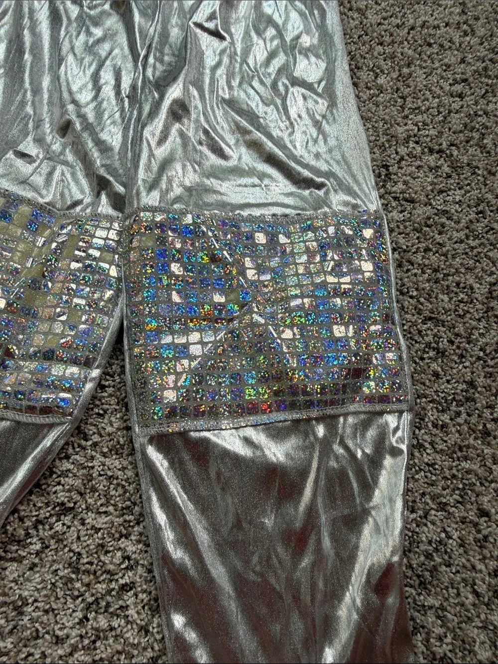 Halloween Tin Man costume - large top, medium pants and hat - Sequin Accents